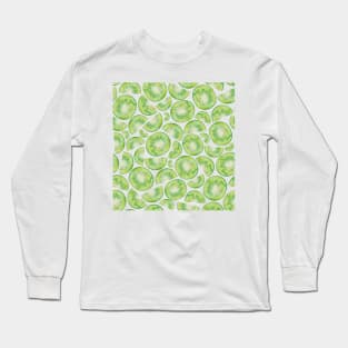 Kiwi Fruit Pattern Long Sleeve T-Shirt